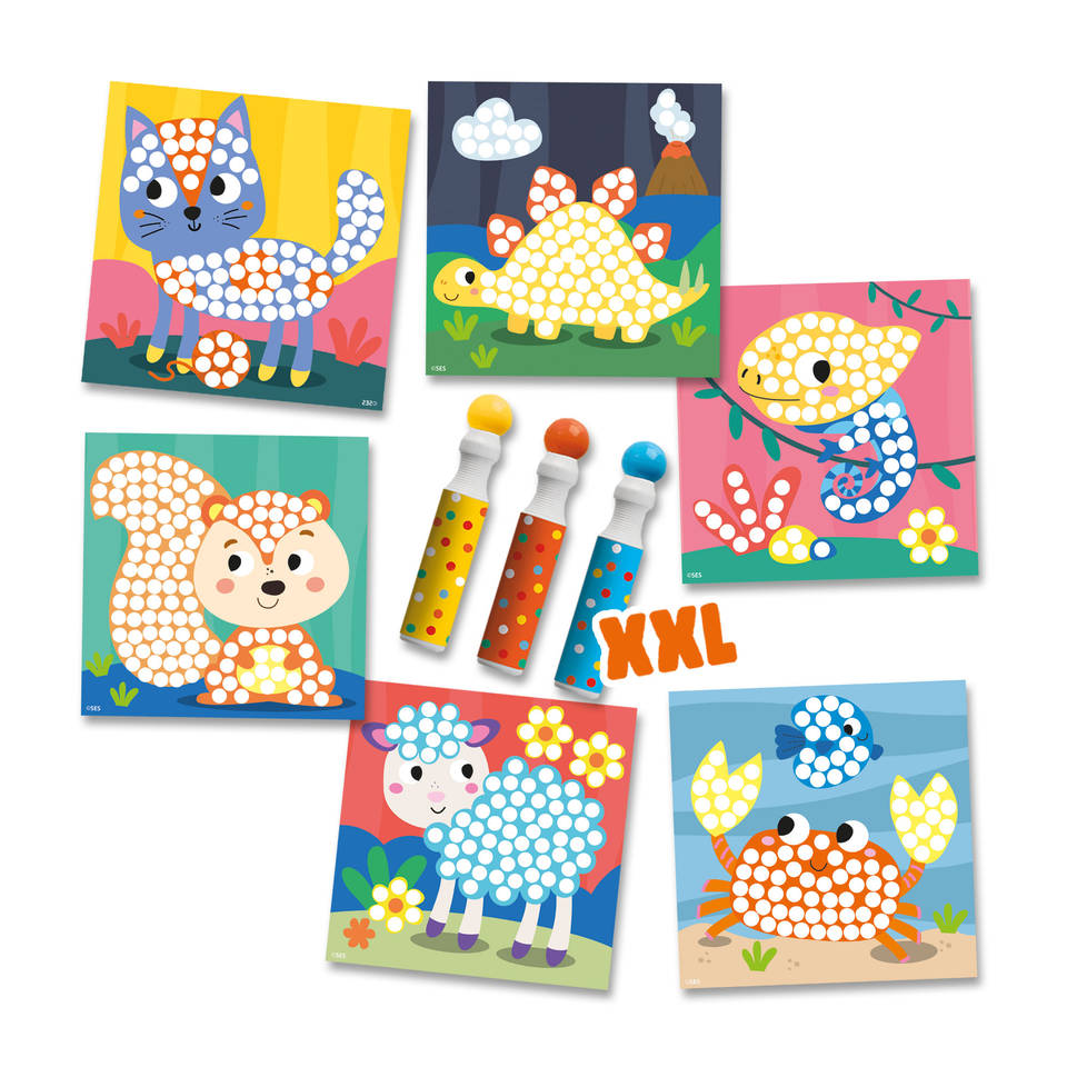 SES Creative dot markers activiteiten kaarten