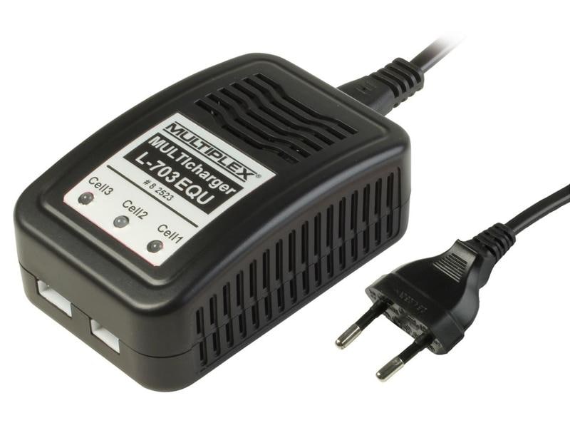 Multiplex Ladegerät MULTIcharger L703 EQU 2-3S LiPo Balancer Ladegerät für 2-3S LiPo Akkus