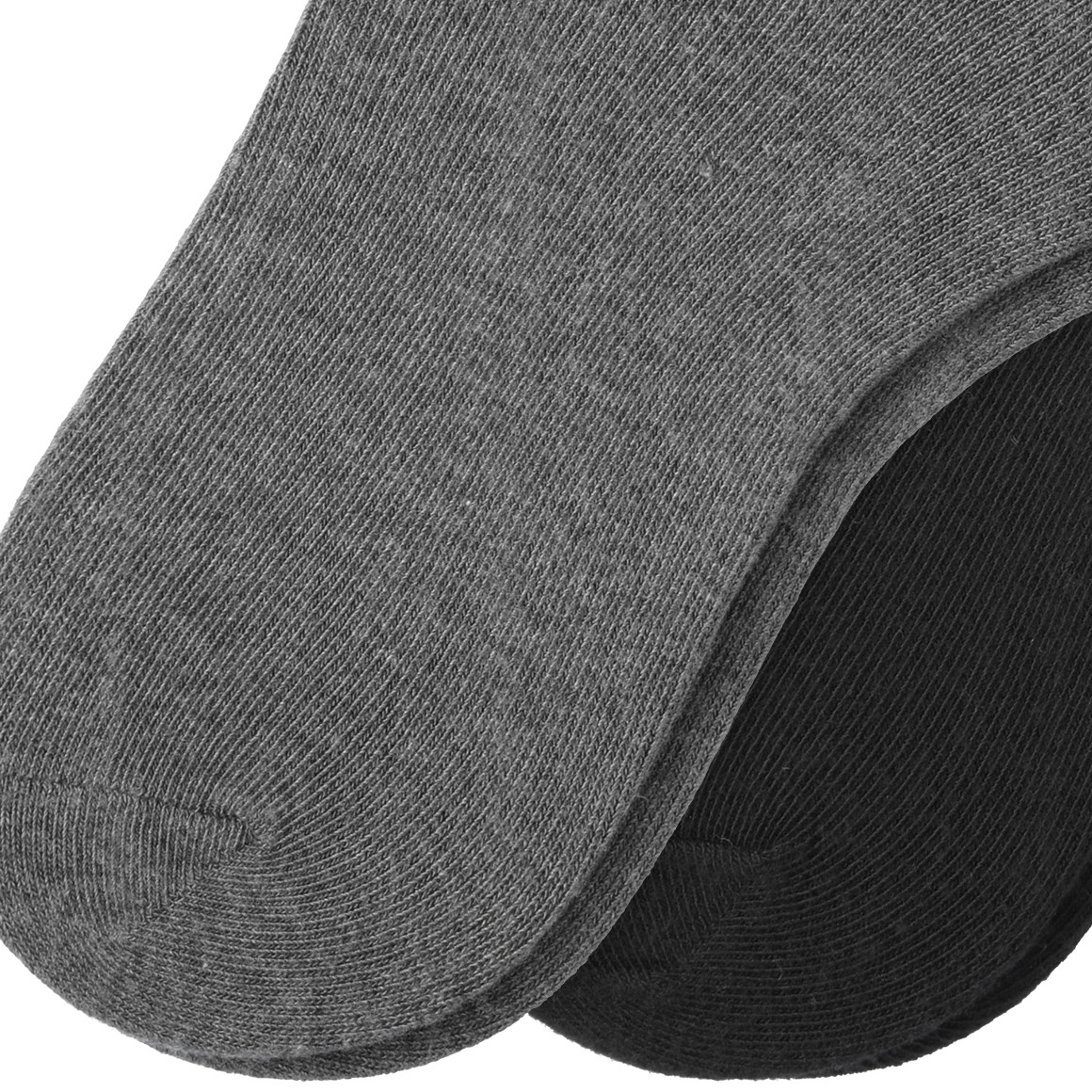 Gina Benotti 2 Paar Damen Socken mit Kaschmir schwarz / dunkelgrau