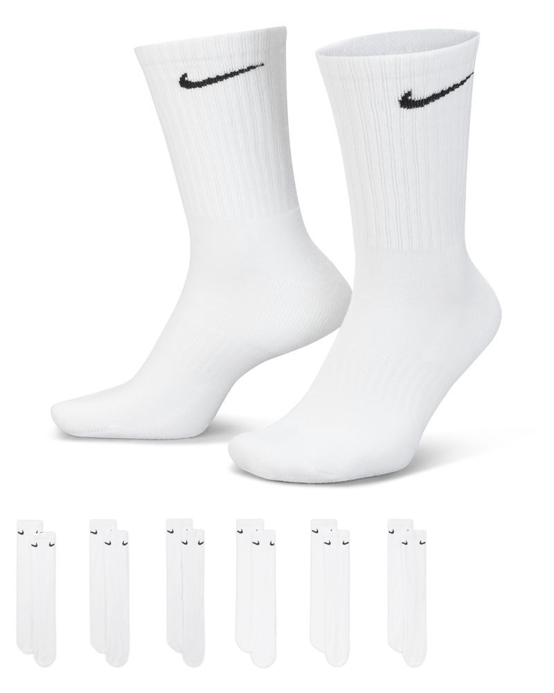 Lot de 6 paires de chaussettes Nike Everyday Blanc