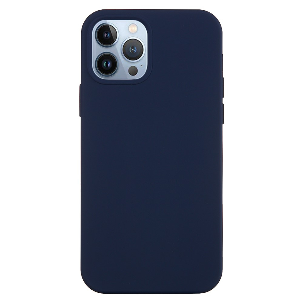 iPhone 15 Pro Max Silikon Case Hülle - Dunkelblau