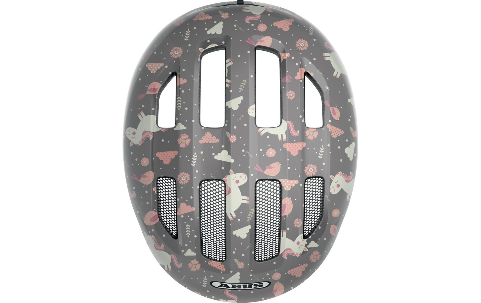 Helm Smiley 3.0 Grey Horse Shiny, SFahrradhelm für Mädchen