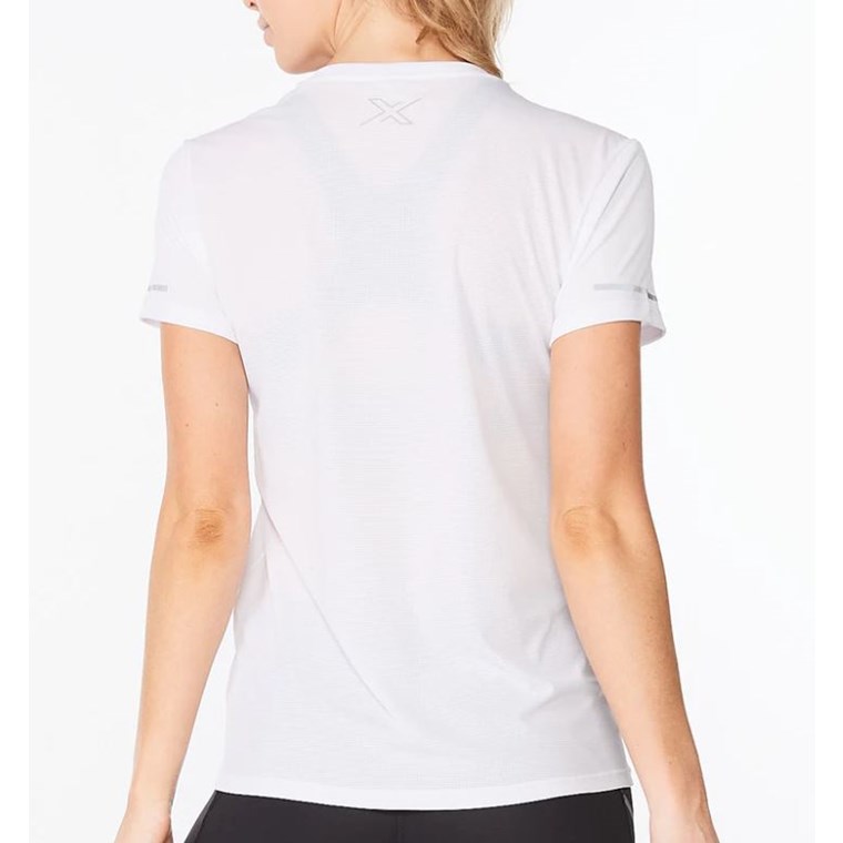 2XU Aero Tee White/Silver Reflective
