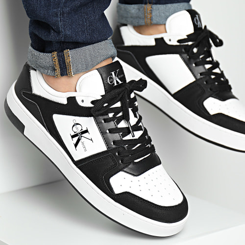 Baskets Cupsole Low Leather 0884 Bright White Black