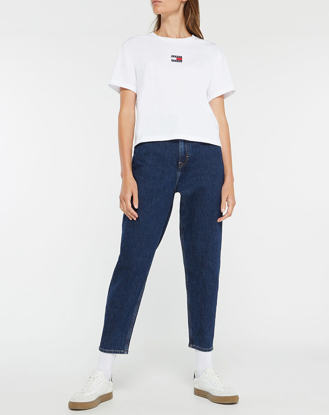 Tommy Jeans T-Shirt Badge blanc