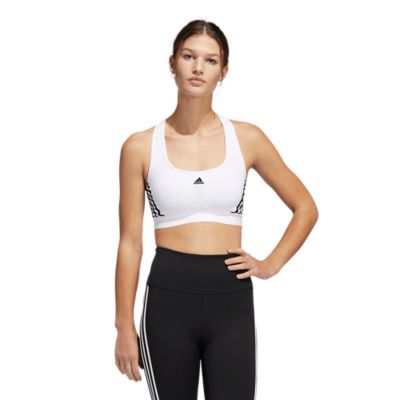AdidasPowerreact Training Medium Support Sport Bra - weiß