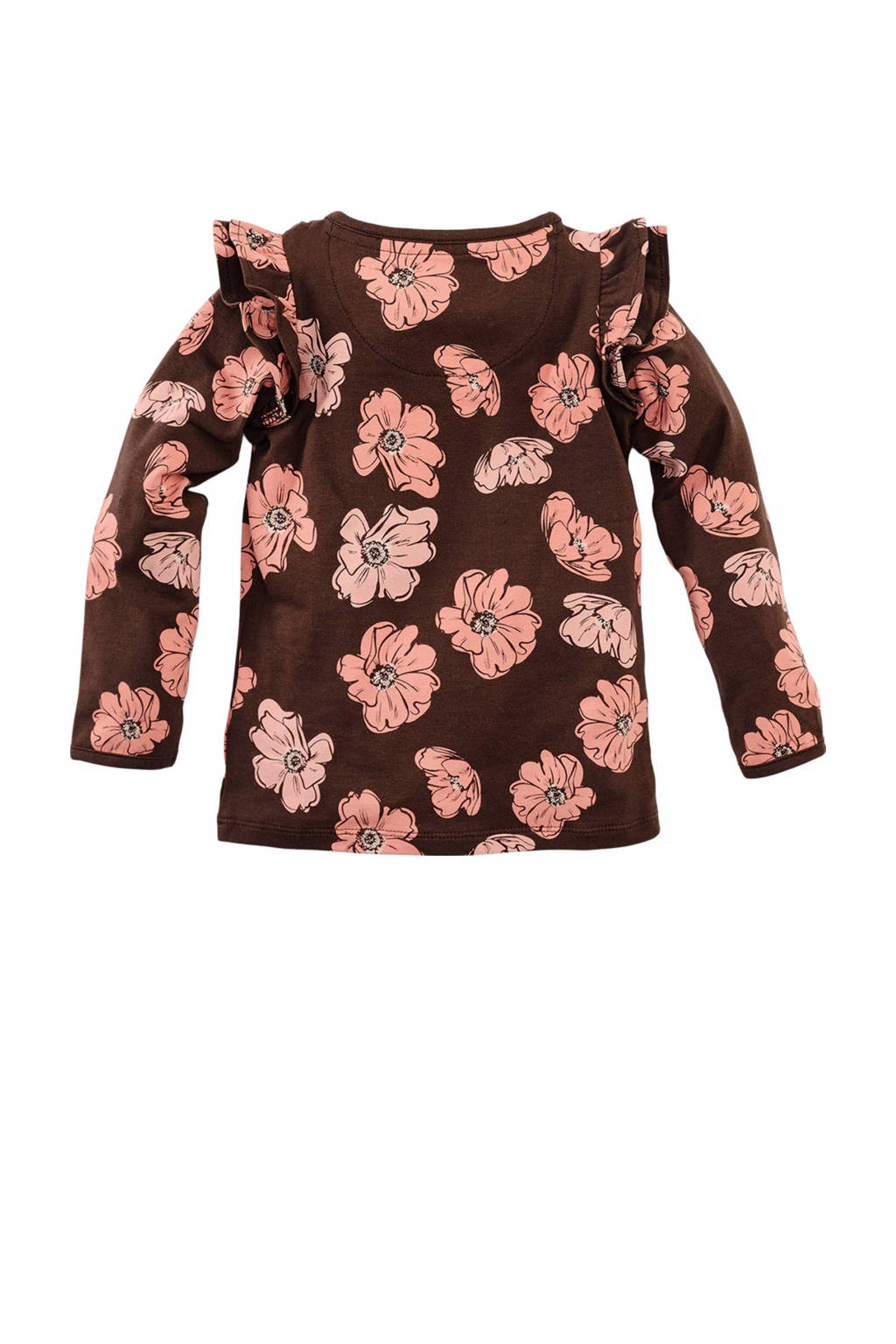 Z8 longsleeve Cici bruin/roze