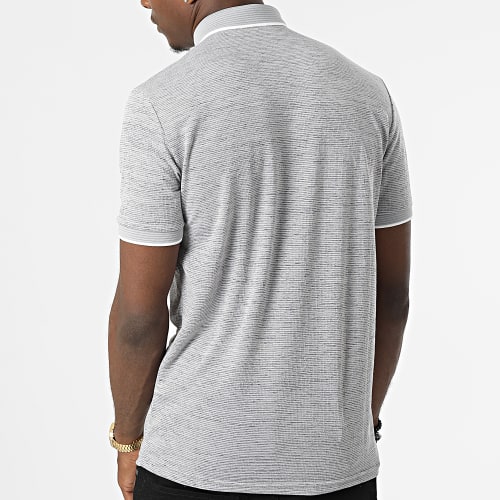 Polo Manches Courtes 1884 Gris Chiné