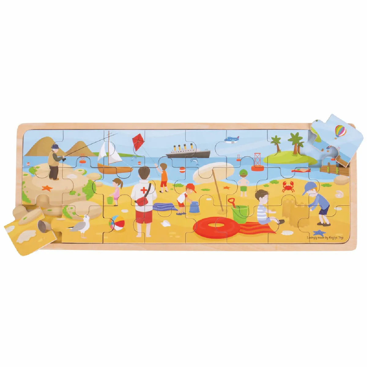Bigjigs Toys Puzzle Bord de Mer Bois