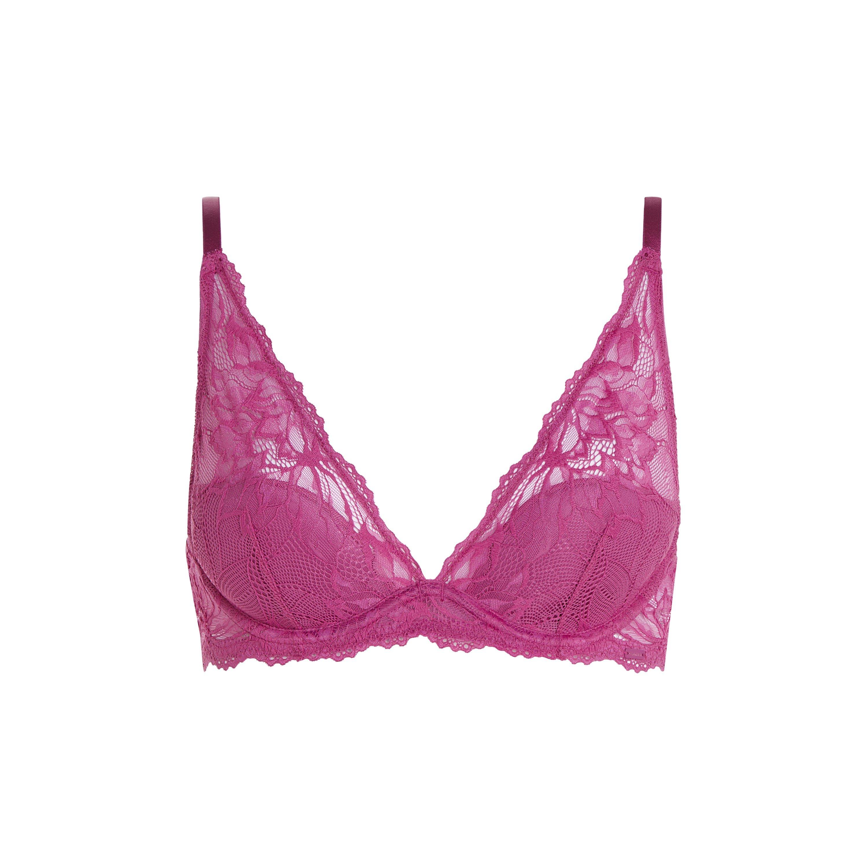 Calvin Klein Seductive Comfort Floral Plunge Bra