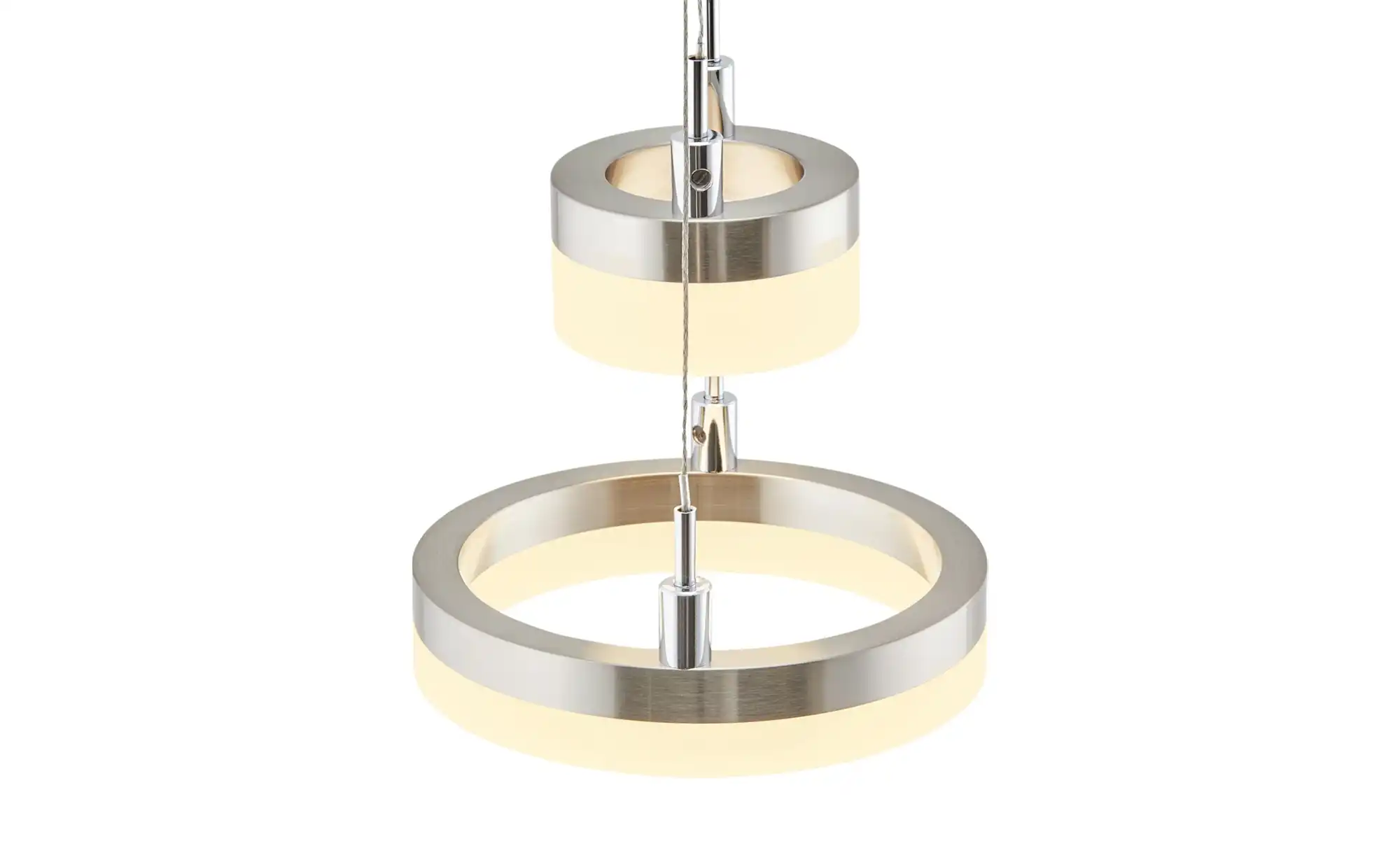 Meisterleuchten LED-Pendelleuchte, 2-flammig, nickel matt