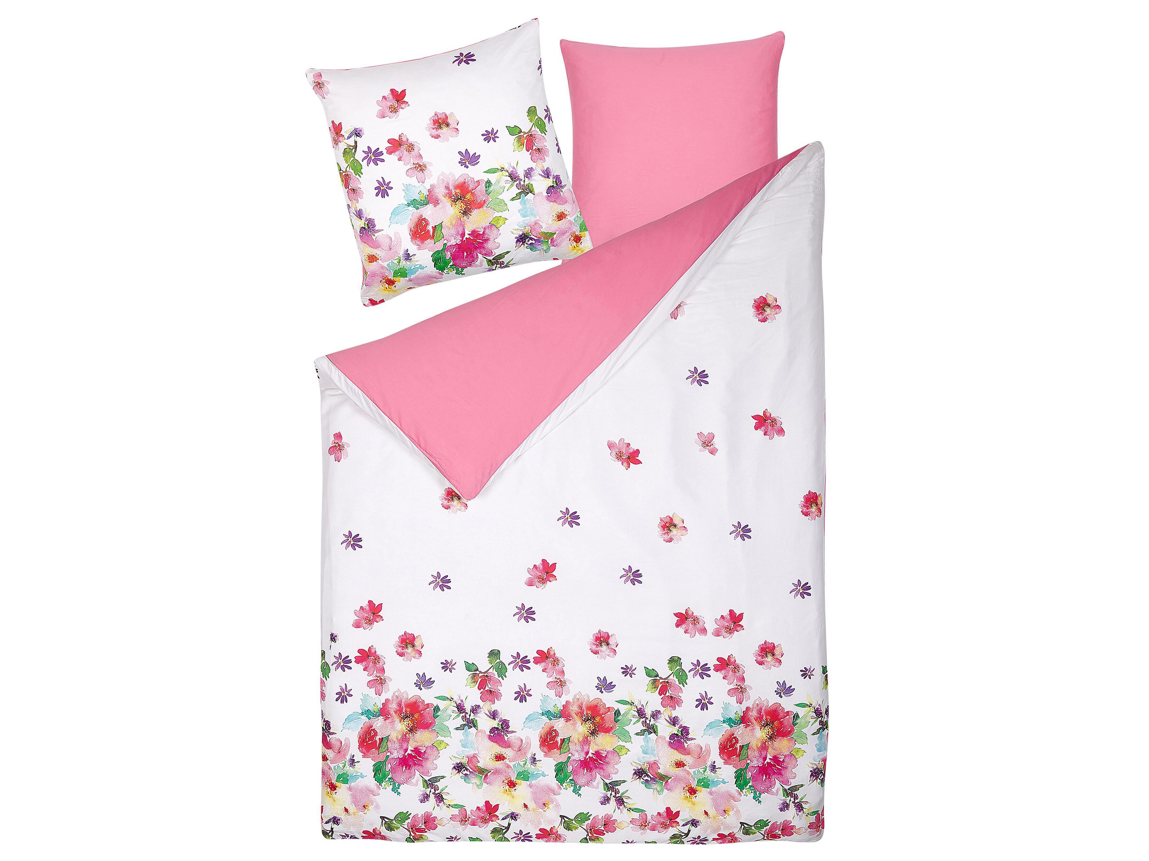 Dekbedovertrekset LARYNHILL Katoen-satijn 155 x 220 cm Roze