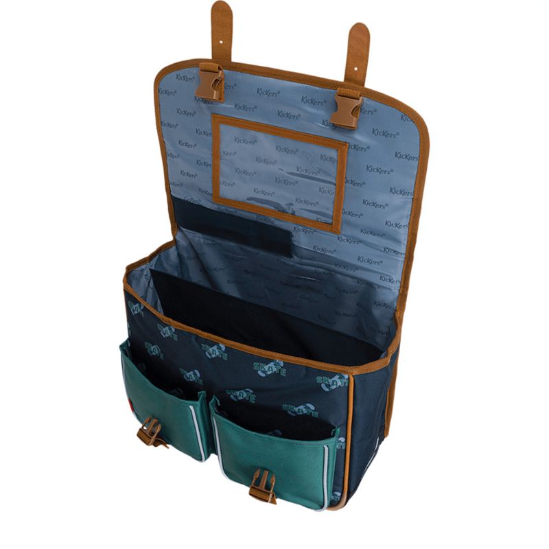 Cartable Kickers Boy Print 38cm Marine Vert
