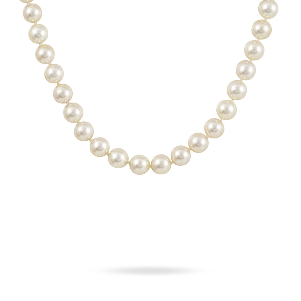 Collier Ghisele Or Jaune Perle De Culture D'akoya