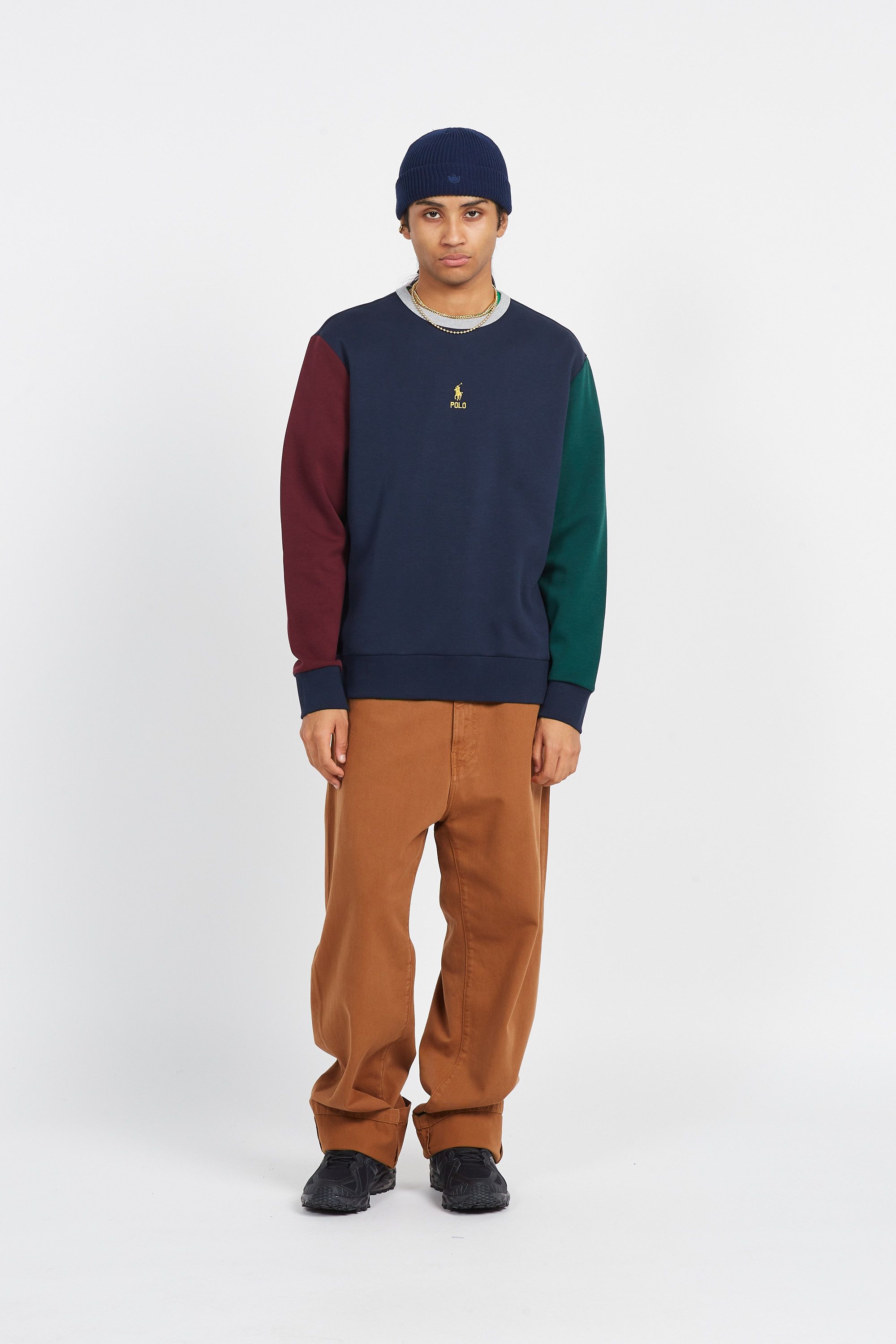 POLO RALPH LAUREN Sweatshirt Color-Blocked Double-Knit Sweatshirt Multicolore