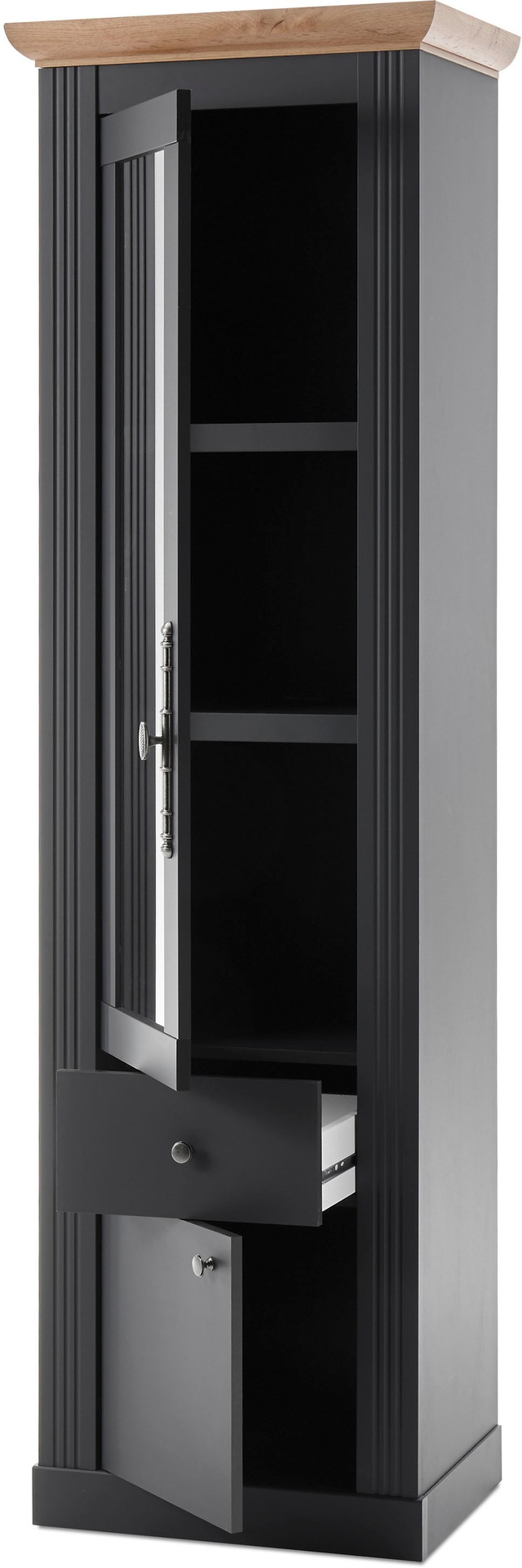 Home affaire Wohnwand »Westminster TOPSELLER!« Set, Vitrine, Lowboard, Kommode, Wandregal, 4 Stk. tlg.