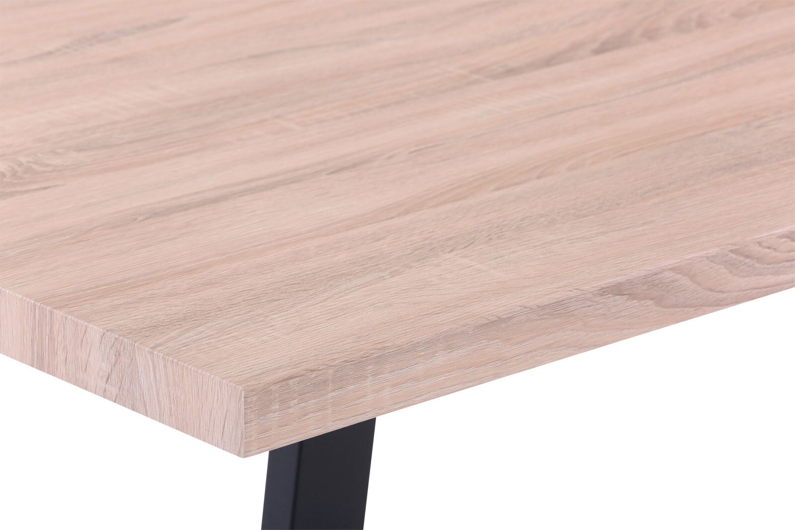 CASAVANTI Esstisch 160 x 90 cm Sonoma Eiche/schwarz