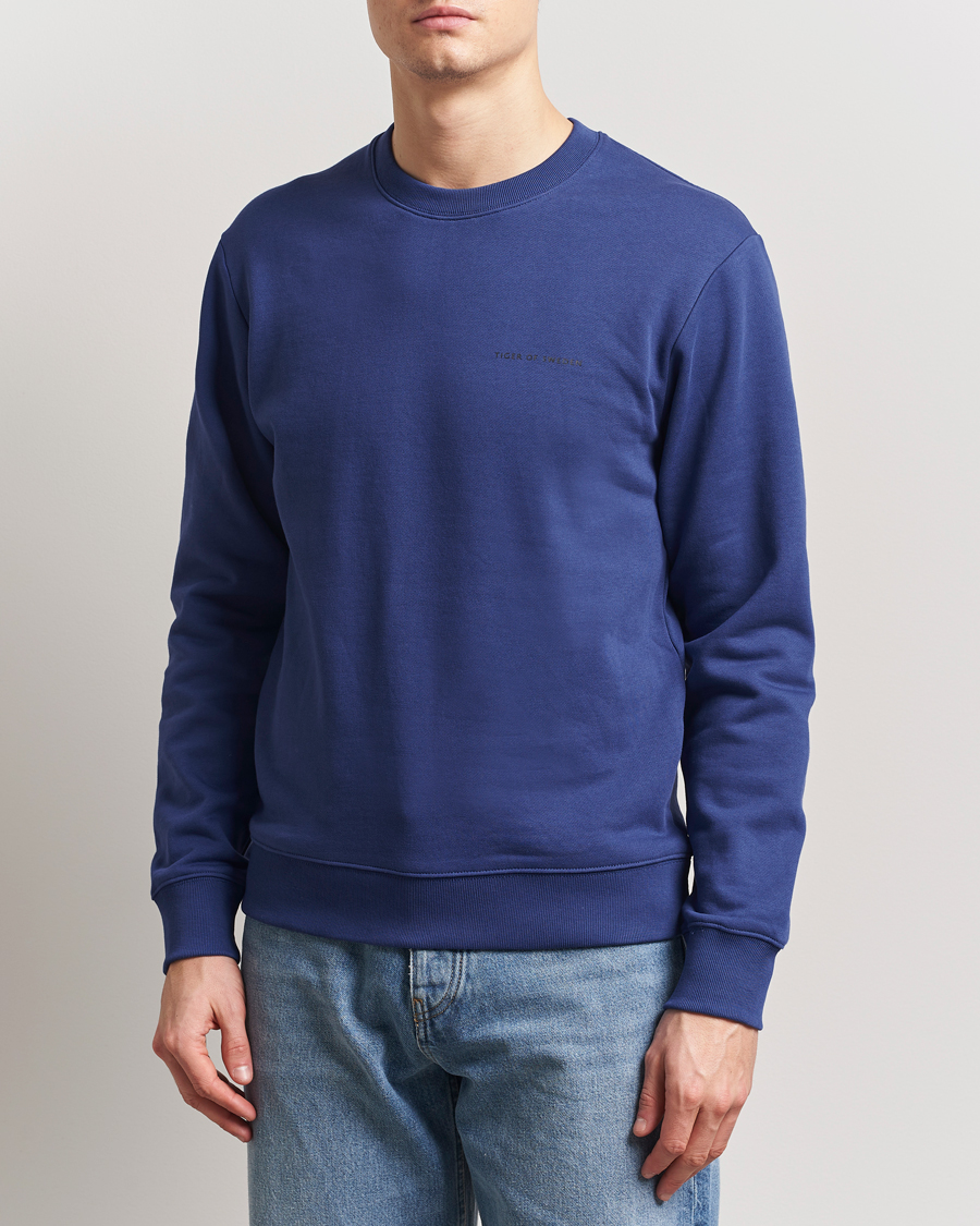 Tiger of Sweden Emerson Crew Neck Sweatshirt Pansy Blue