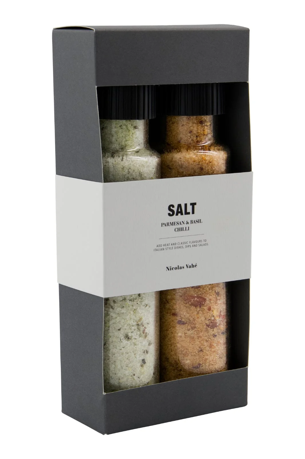 Nicolas Vahé Gaveæske, Nicolas Vahé Parmesan & Basil salt & Chilli salt