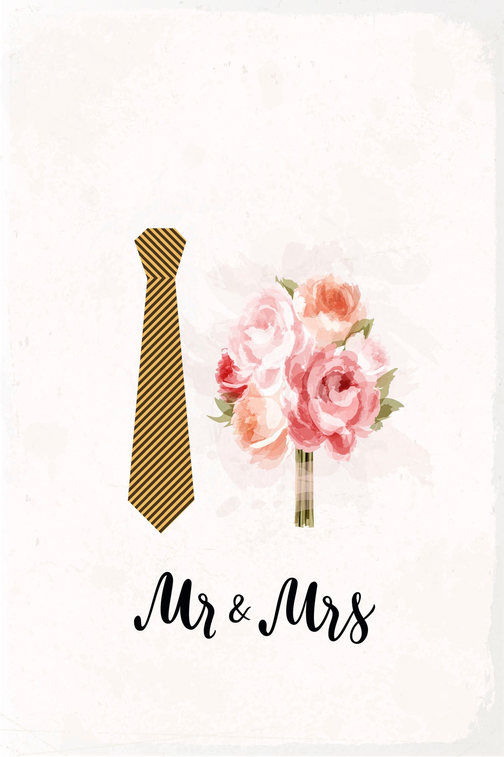 queence Metallbild »MR & MRS« Sprüche 1 Stk. tlg.
