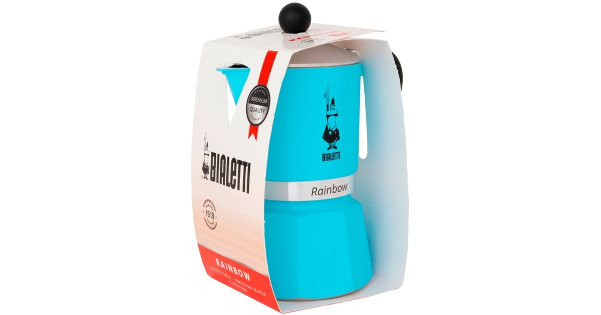 BialettiRainbow espressomachine  (Lichtblauw, 6-kops)