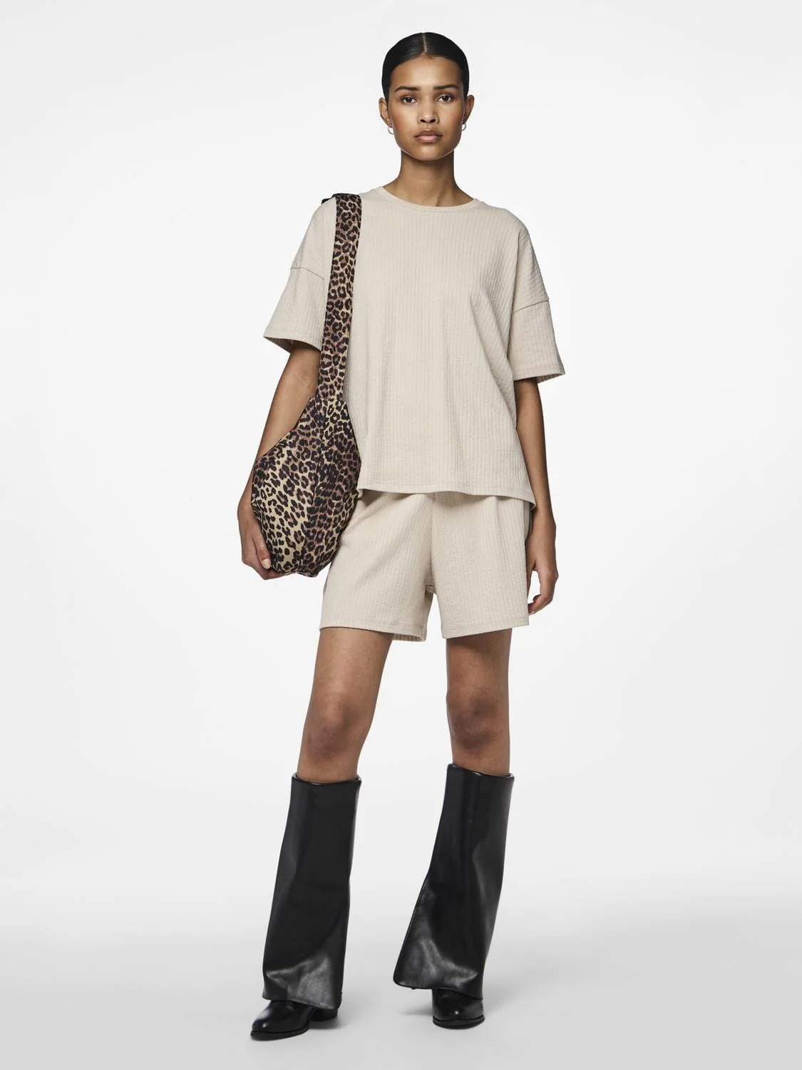 Pieces Pcbrecca Shorts Pb 4624520 silver gray