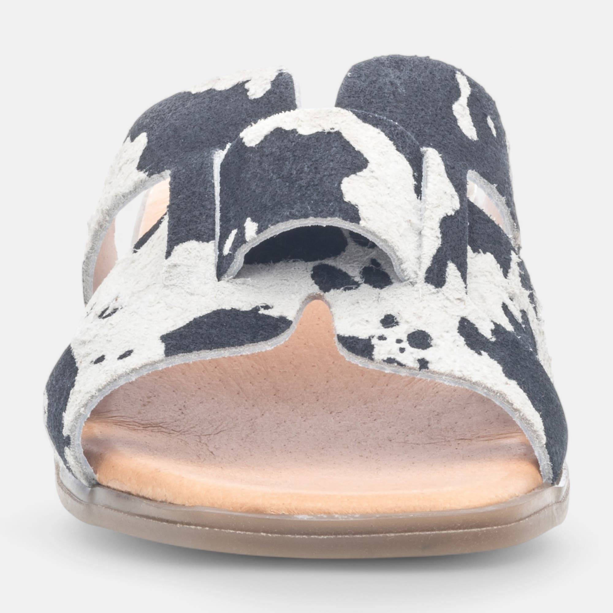 Mules Femme en cuir noir