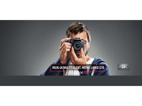Panasonic Lumix G DMC-G70M - Digitalkamera - spejlløst - 16.0 MP - Four Thirds - 4K - 5x optisk zoom 12 - 60 mm objektiv - Wi-Fi - sort