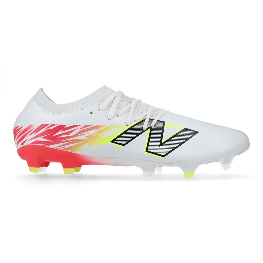 New Balance Furon V8 Pro FG Flash Point - Blanc/Rouge/Argenté