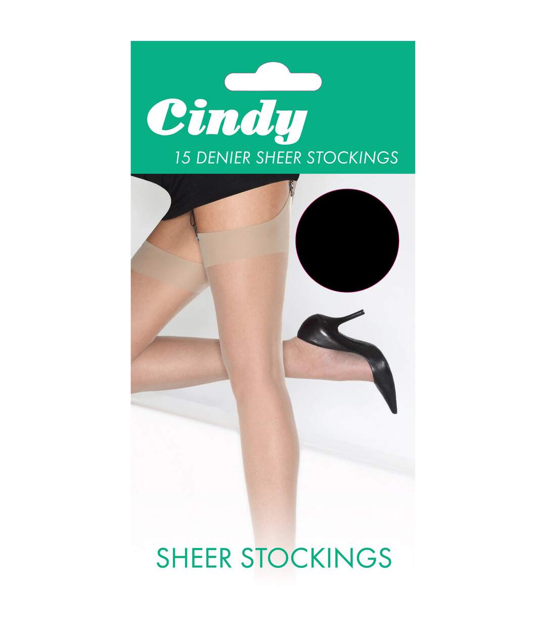 Cindy - Bas pour porte-jarretelles 15 deniers (1 paire) - Femme (Marron foncé) - UTLW110