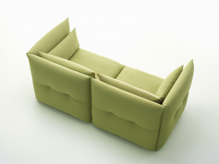 Vitra Mariposa 3-zits bank Iroko limoen