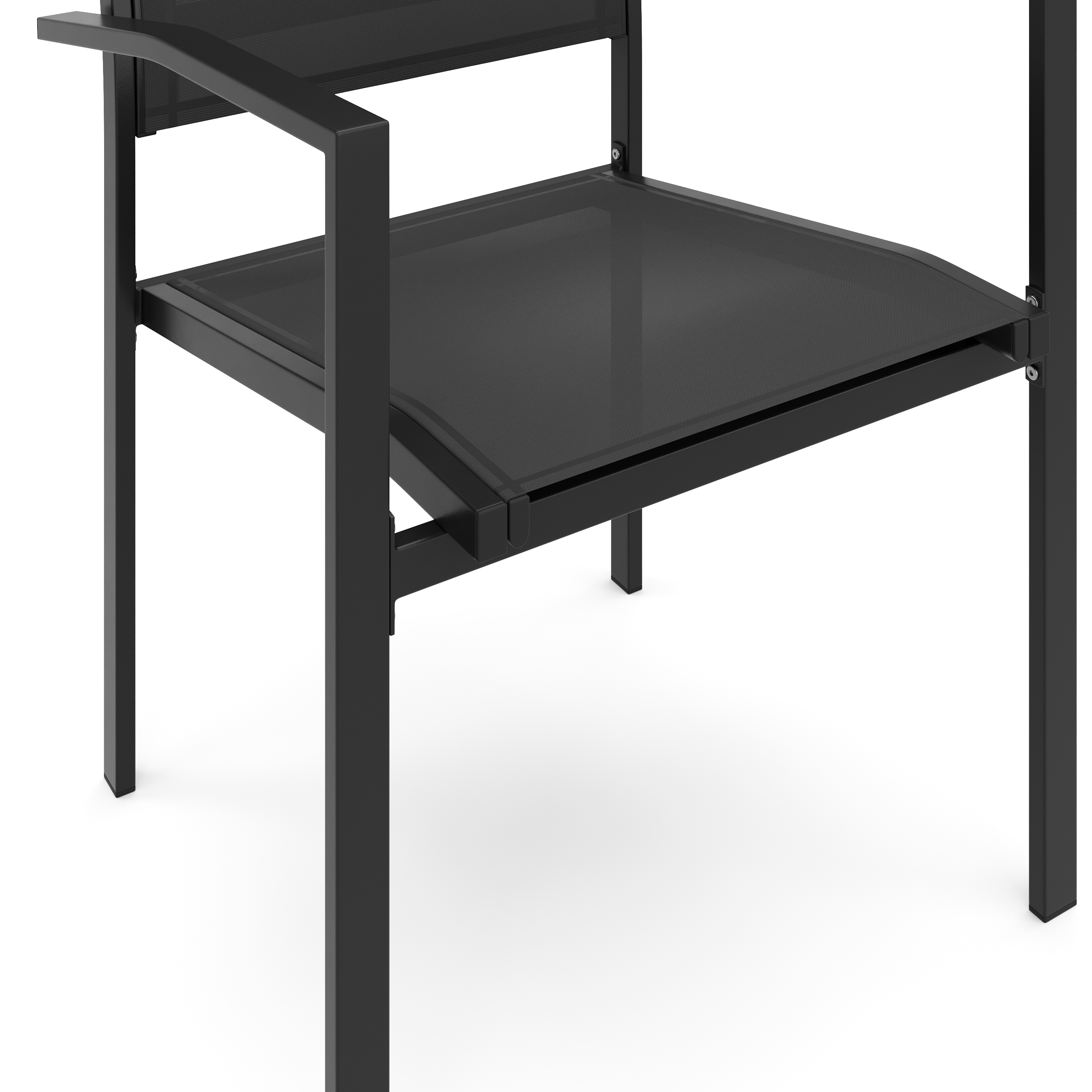 Gartenstuhl ZIA 2er Set schwarz
