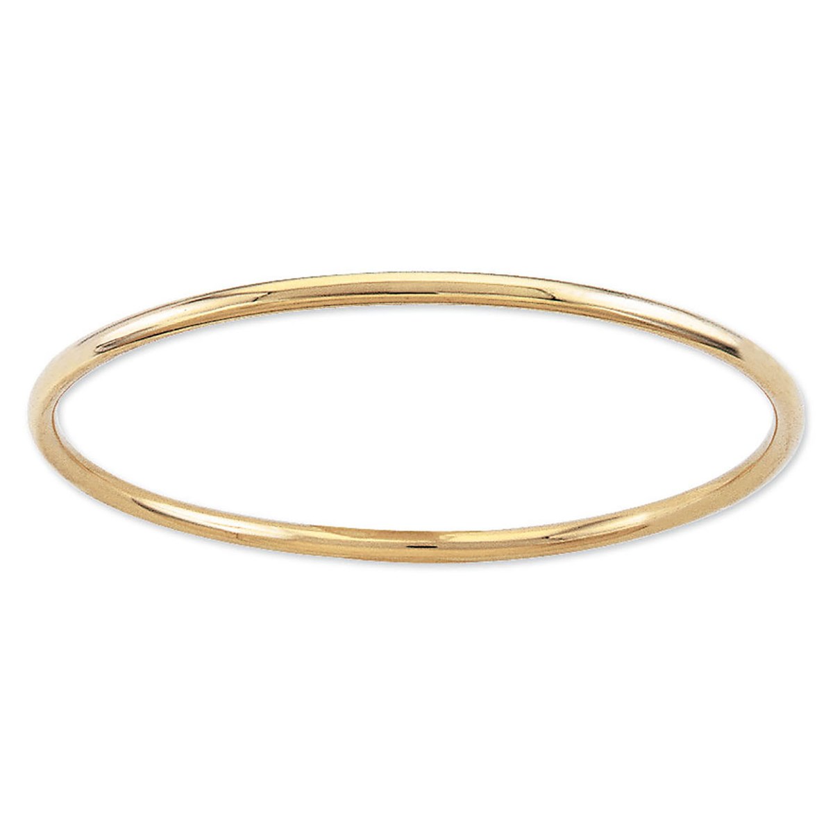 Bracelet jonc massif Brillaxis or 18 carats fil 2mm