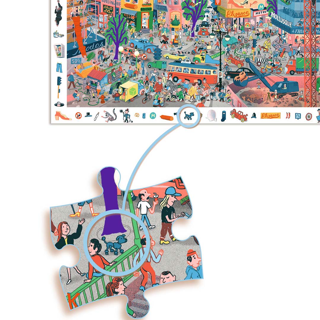Djeco observatiepuzzel de stad - 200st