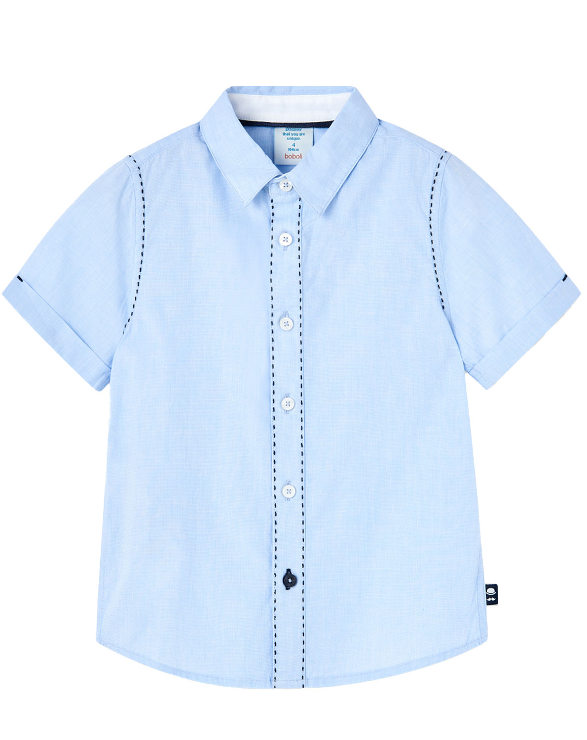 Kurzarmhemd SLIM in hellblau