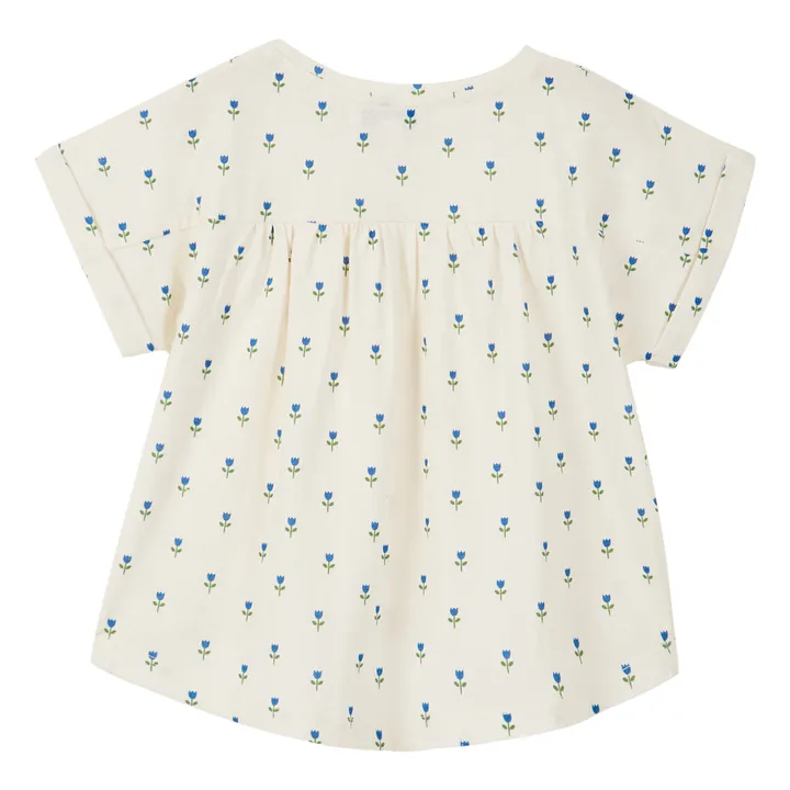 Emile et Ida T-Shirt Coton Bio Tulipes | Ecru