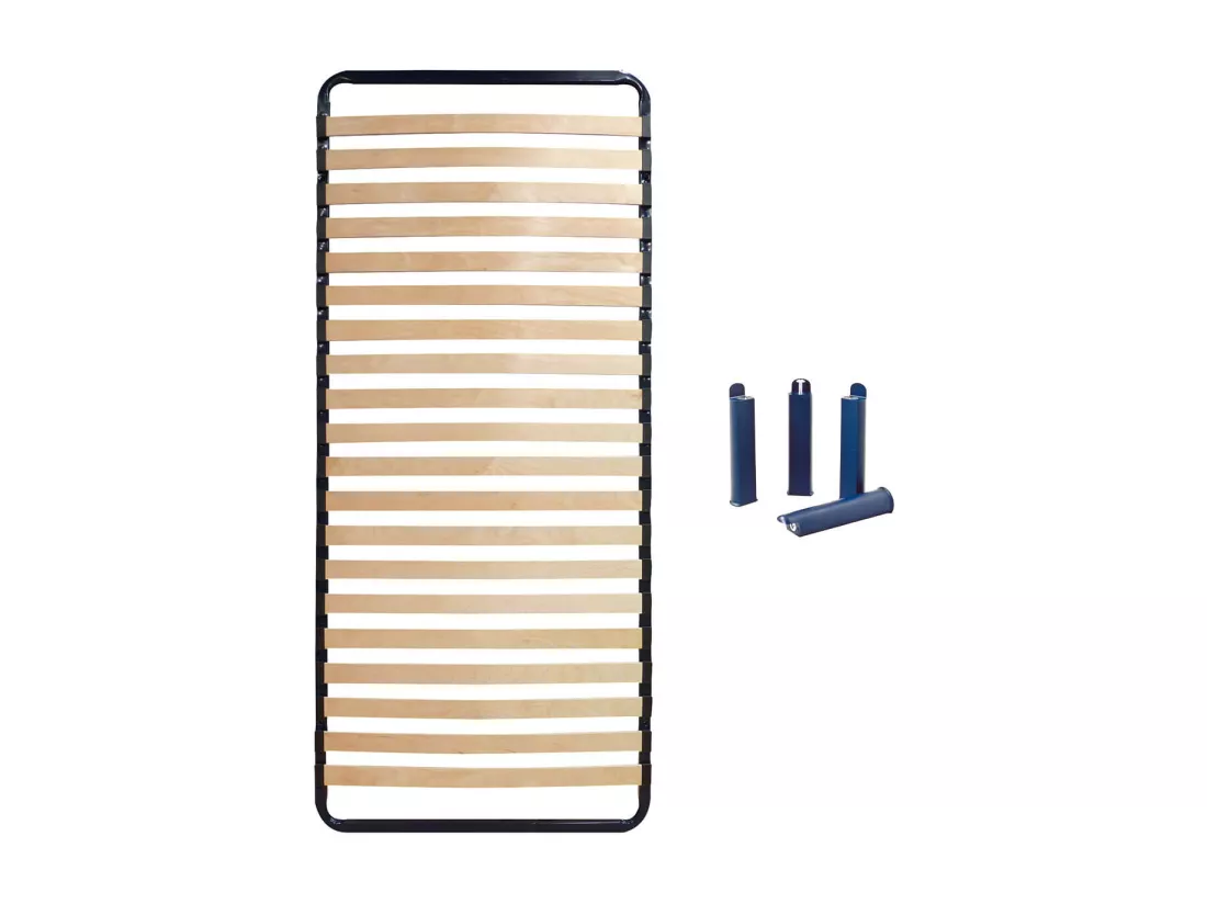 ALTOLATTES - Pack Sommier 20 Lattes 80x190cm + Pieds bleus