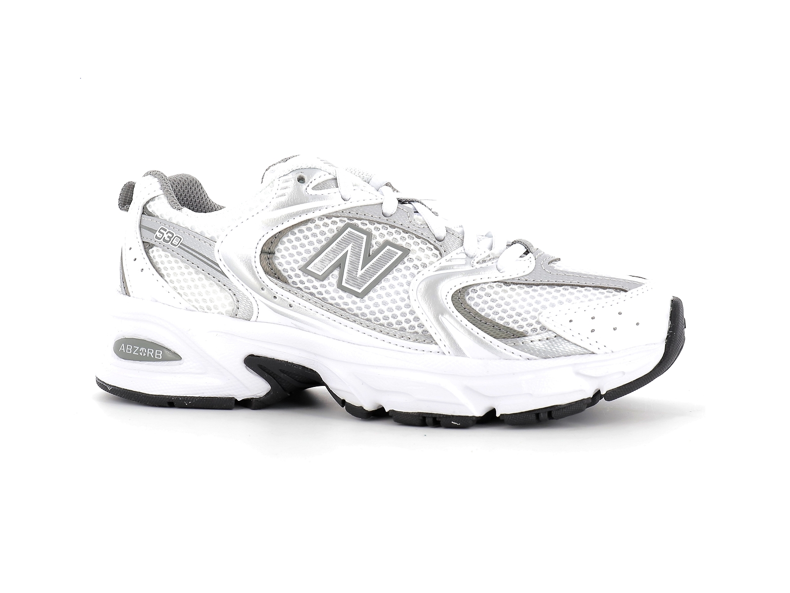 New balance a-MR530 Matières combinées Blanc Argent
