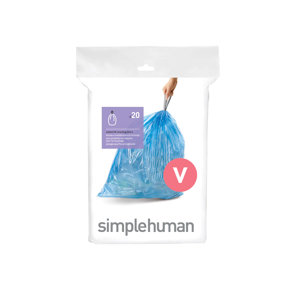 Pack de 20 sacs poubelle 18L code L Simplehuman