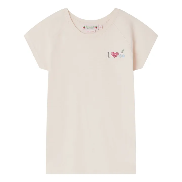Bonpoint T-Shirt Brodé Asmae | Rose pâle
