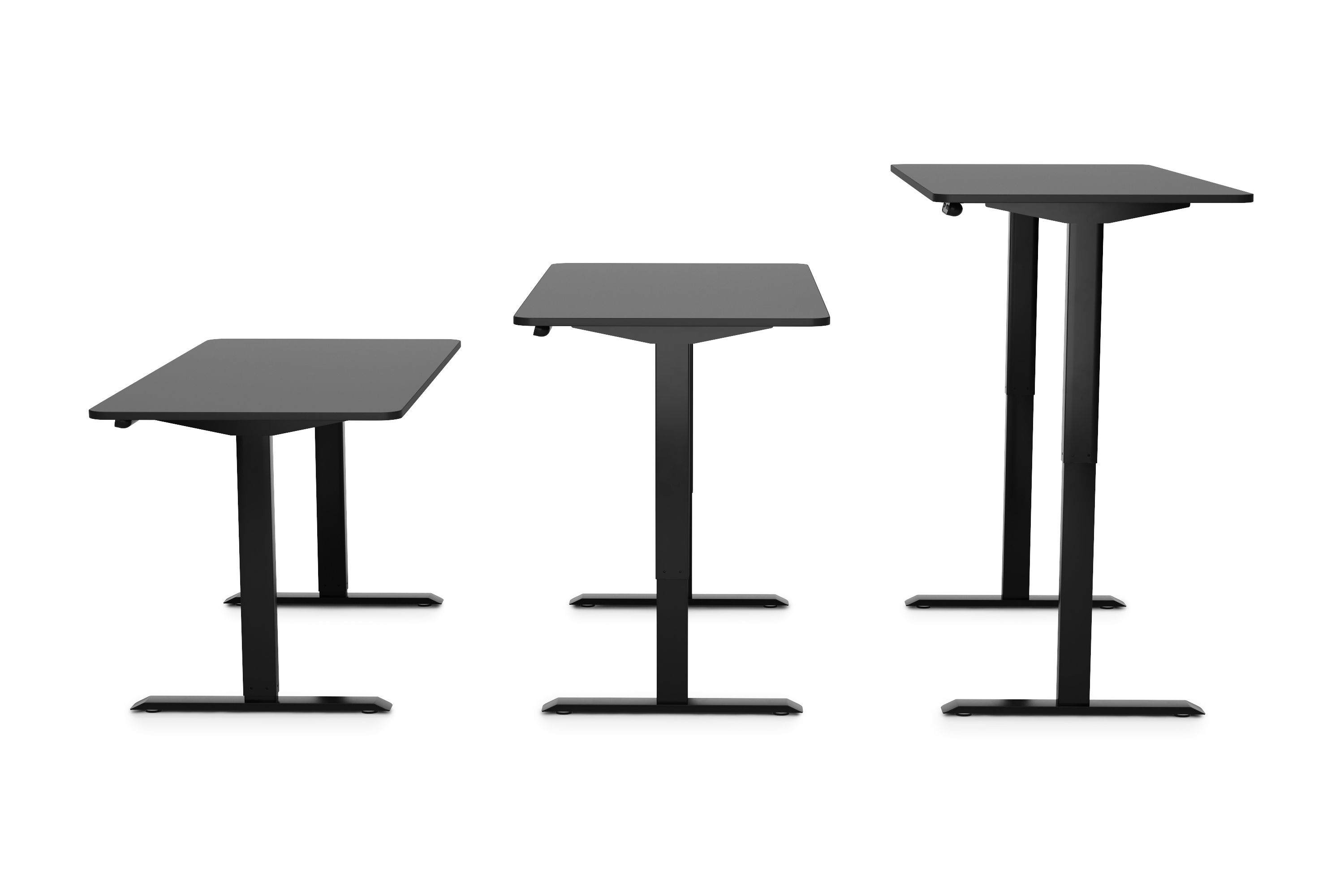 Stehpult elektrisch BASIC schwarz 140 x 70 cm