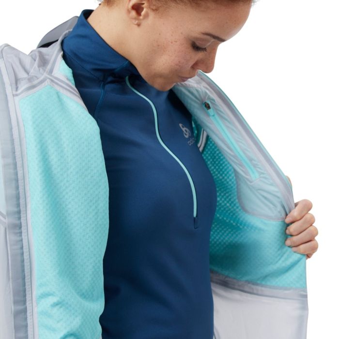 Odlo Dame Jakker Jacket Dual Dry Waterproof Grå