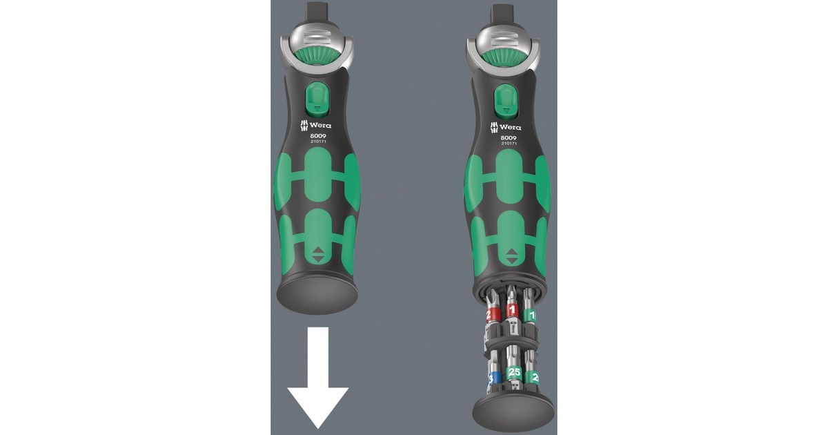 Wera8009 Zyklop Pocket Set 3 bitset  (Zwart/groen, 27‑delig)