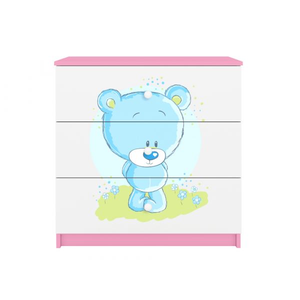 Kocot Kids Cómoda BabyDreams Blue Teddybear Pink
