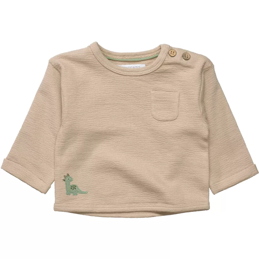 STACCATO Shirt taupe strukturiert