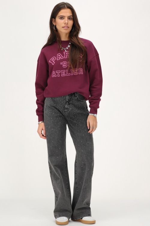 Paarse sweater 