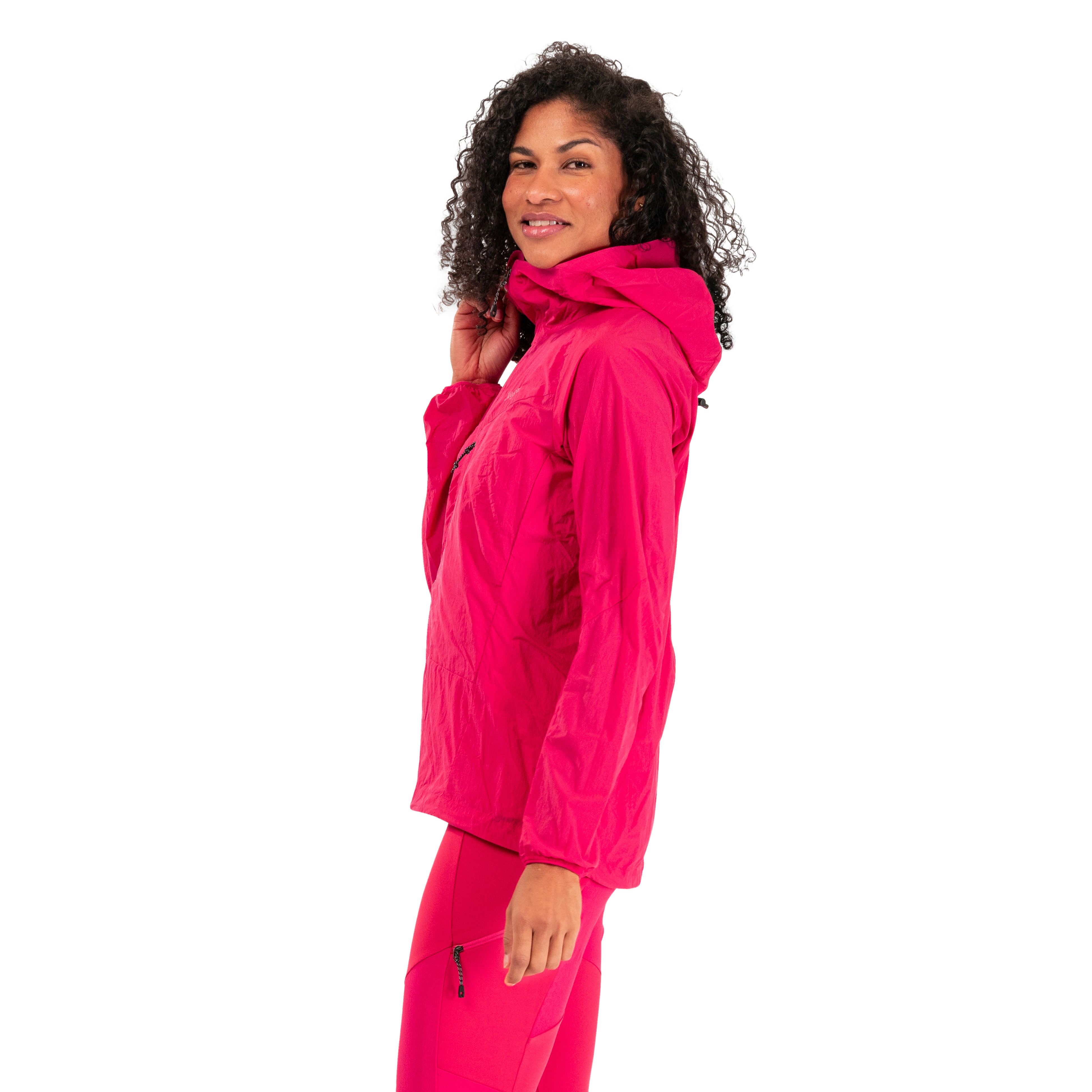 Tind Windbreaker Anorak Women Alpine Rose