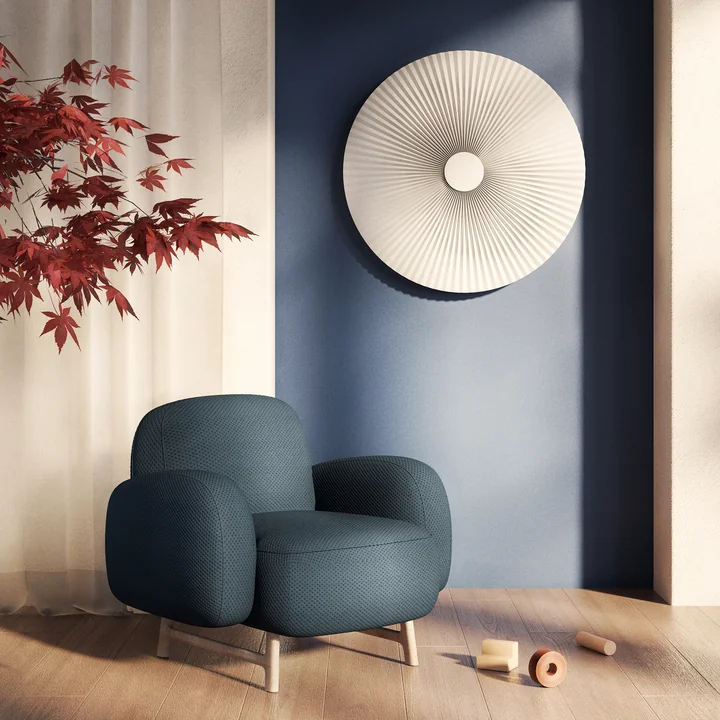 Hartô - Carmen LED-Wandleuchte S, Ø 50 cm, slate grey (RAL 7016)