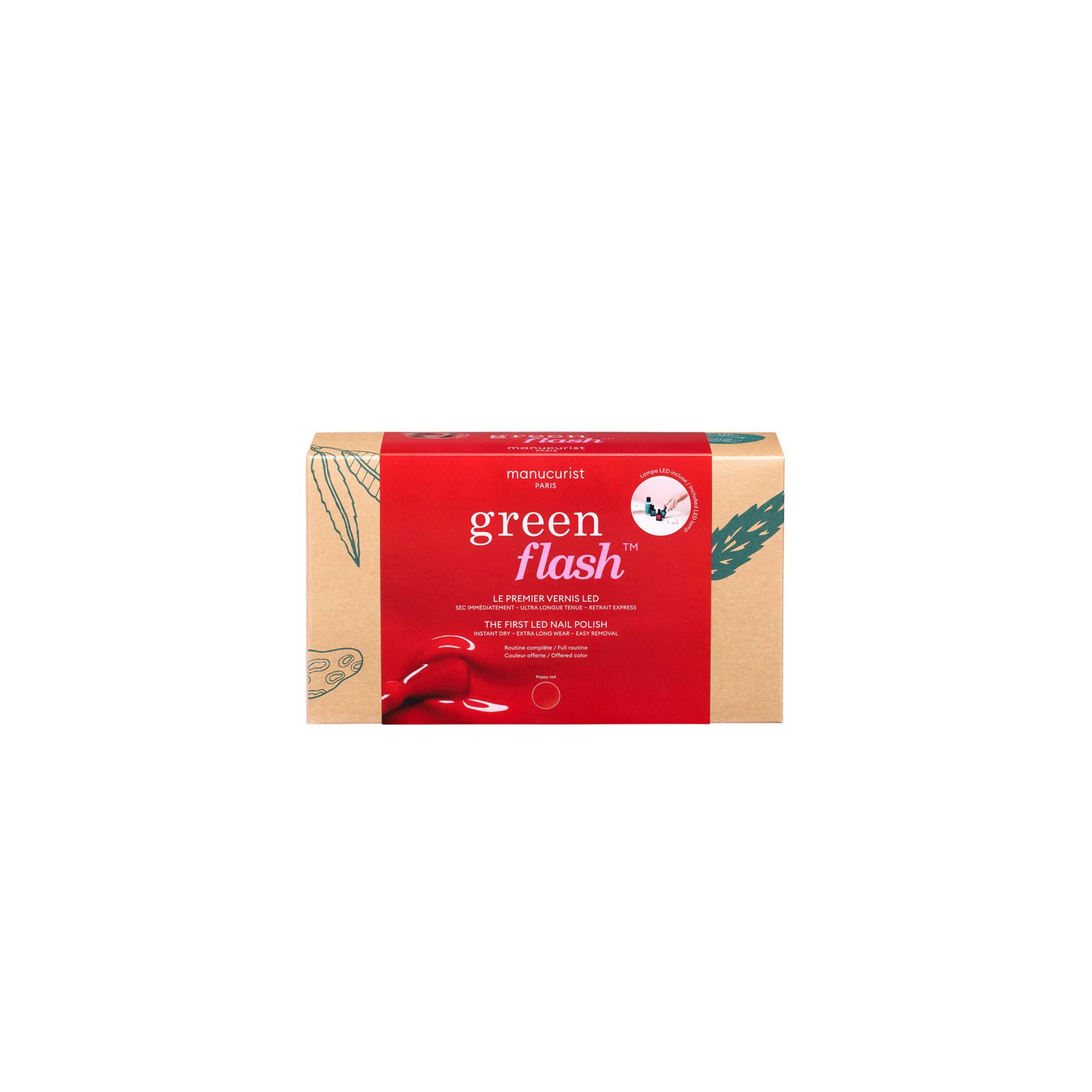 Coffret routine Green Flash™ 24W Poppy Red (6 produits) / 15ml