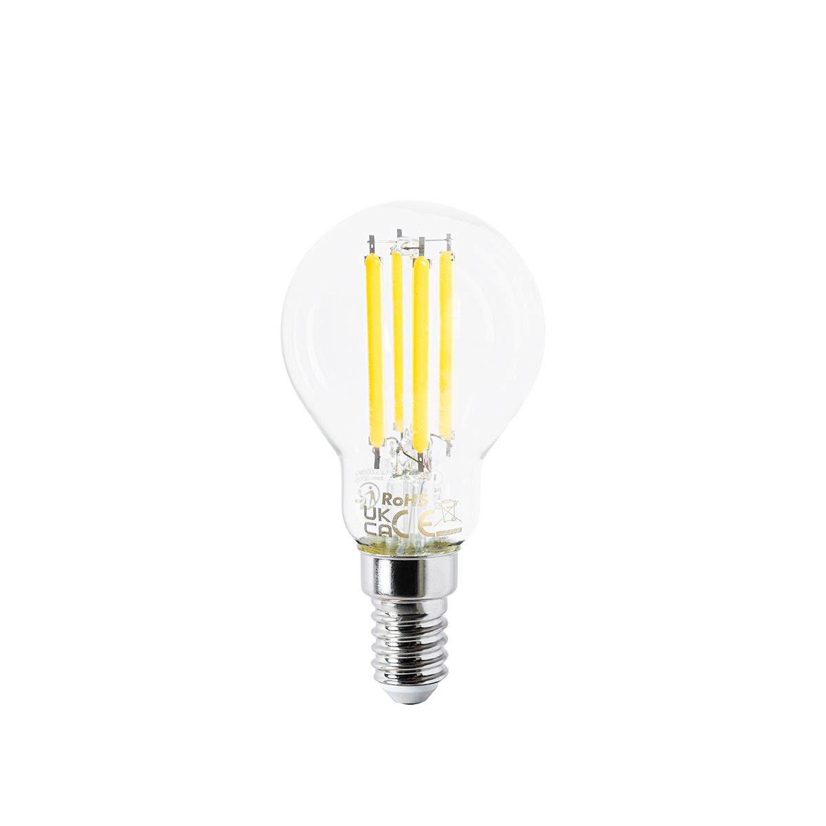Set van 5 E14 LED lamp P45 helder 2,2W 470 lm 2700K